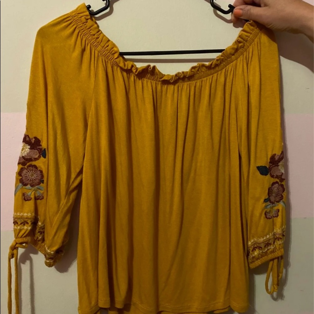 Off the shoulder shirt